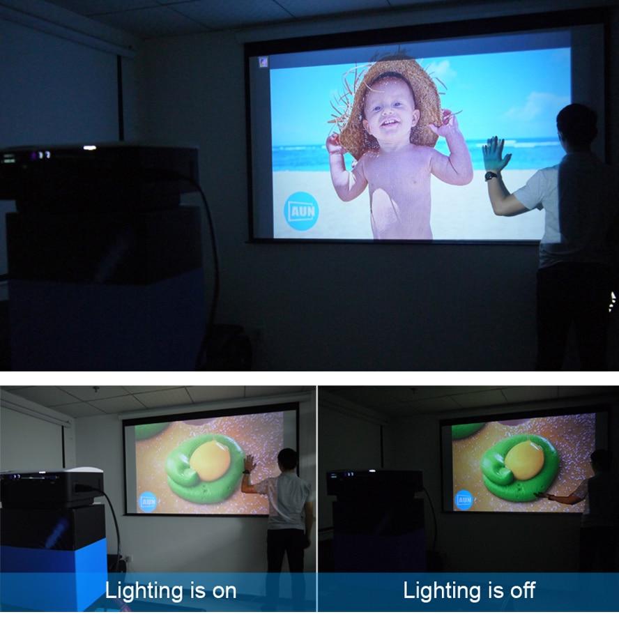 image of Actual Video views AUN Akey1 projectors